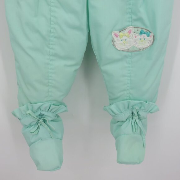 VTG Alpine Way 18M 18 Months Embroidered Bunny Cat One Piece Snow Suit Jumpsuit - Picture 5 of 15